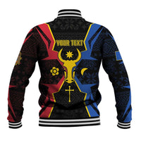 Personalized Moldova Baseball Jacket The Aurochs Symbol With Patterns - Wonder Print Shop