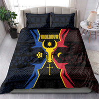 Moldova Bedding Set The Aurochs Symbol With Patterns - Wonder Print Shop
