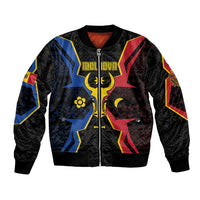 Personalized Moldova Bomber Jacket The Aurochs Symbol With Patterns - Wonder Print Shop