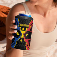 Personalized Moldova 4 in 1 Can Cooler Tumbler The Aurochs Symbol With Patterns - Wonder Print Shop
