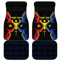 Moldova Car Mats The Aurochs Symbol With Patterns - Wonder Print Shop