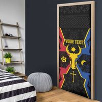 Moldova Door Cover The Aurochs Symbol With Patterns - Wonder Print Shop