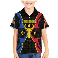 Personalized Moldova Family Matching Mermaid Dress and Hawaiian Shirt The Aurochs Symbol With Patterns - Wonder Print Shop