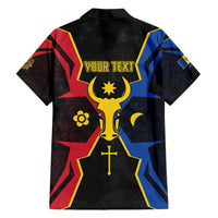 Personalized Moldova Family Matching Puletasi and Hawaiian Shirt The Aurochs Symbol With Patterns - Wonder Print Shop