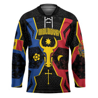Personalized Moldova Hockey Jersey The Aurochs Symbol With Patterns - Wonder Print Shop
