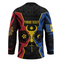 Personalized Moldova Hockey Jersey The Aurochs Symbol With Patterns - Wonder Print Shop