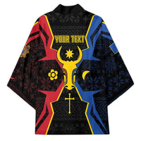 Personalized Moldova Kimono The Aurochs Symbol With Patterns - Wonder Print Shop