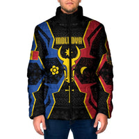 Personalized Moldova Padded Jacket The Aurochs Symbol With Patterns - Wonder Print Shop
