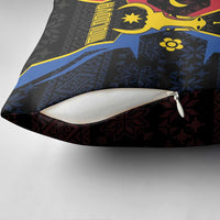 Moldova Pillow Cover The Aurochs Symbol With Patterns - Wonder Print Shop