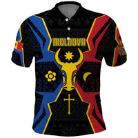 Personalized Moldova Polo Shirt The Aurochs Symbol With Patterns - Wonder Print Shop