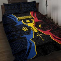 Moldova Quilt Bed Set The Aurochs Symbol With Patterns - Wonder Print Shop