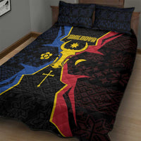Moldova Quilt Bed Set The Aurochs Symbol With Patterns - Wonder Print Shop