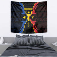 Moldova Tapestry The Aurochs Symbol With Patterns - Wonder Print Shop