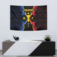 Moldova Tapestry The Aurochs Symbol With Patterns - Wonder Print Shop