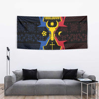 Moldova Tapestry The Aurochs Symbol With Patterns - Wonder Print Shop