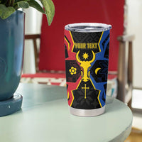 Personalized Moldova Tumbler Cup The Aurochs Symbol With Patterns - Wonder Print Shop