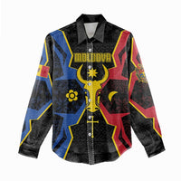 Personalized Moldova Women Casual Shirt The Aurochs Symbol With Patterns - Wonder Print Shop