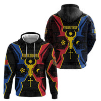 Personalized Moldova Zip Hoodie The Aurochs Symbol With Patterns - Wonder Print Shop