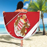 Monaco Beach Blanket Coat Of Arms Unique Style - Wonder Print Shop