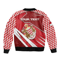 Personalized Monaco Bomber Jacket Coat Of Arms Unique Style - Wonder Print Shop