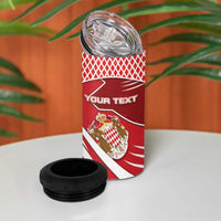 Personalized Monaco 4 in 1 Can Cooler Tumbler Coat Of Arms Unique Style - Wonder Print Shop