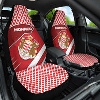 Monaco Car Seat Cover Coat Of Arms Unique Style - Wonder Print Shop