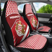 Monaco Car Seat Cover Coat Of Arms Unique Style - Wonder Print Shop