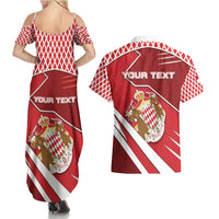 Personalized Monaco Couples Matching Summer Maxi Dress and Hawaiian Shirt Coat Of Arms Unique Style - Wonder Print Shop