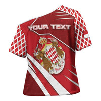 Personalized Monaco Cross Shoulder Shirt Coat Of Arms Unique Style - Wonder Print Shop