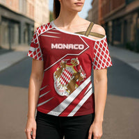 Personalized Monaco Cross Shoulder Shirt Coat Of Arms Unique Style - Wonder Print Shop