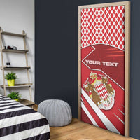 Monaco Door Cover Coat Of Arms Unique Style - Wonder Print Shop
