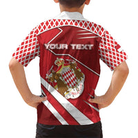 Personalized Monaco Family Matching Short Sleeve Bodycon Dress and Hawaiian Shirt Coat Of Arms Unique Style - Wonder Print Shop