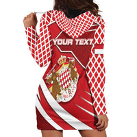 Personalized Monaco Hoodie Dress Coat Of Arms Unique Style - Wonder Print Shop