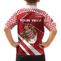 Personalized Monaco Kid Hawaiian Shirt Coat Of Arms Unique Style - Wonder Print Shop