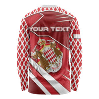 Personalized Monaco Long Sleeve Shirt Coat Of Arms Unique Style - Wonder Print Shop