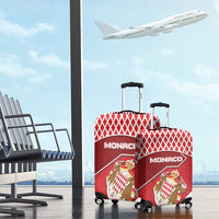 Monaco Luggage Cover Coat Of Arms Unique Style - Wonder Print Shop
