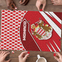 Monaco Puzzle Coat Of Arms Unique Style - Wonder Print Shop