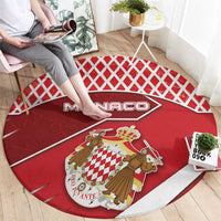Monaco Round Carpet Coat Of Arms Unique Style - Wonder Print Shop