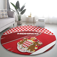 Monaco Round Carpet Coat Of Arms Unique Style - Wonder Print Shop