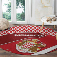 Monaco Round Carpet Coat Of Arms Unique Style - Wonder Print Shop