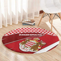 Monaco Round Carpet Coat Of Arms Unique Style - Wonder Print Shop