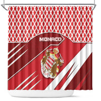 Monaco Shower Curtain Coat Of Arms Unique Style - Wonder Print Shop