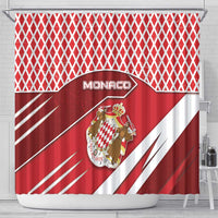 Monaco Shower Curtain Coat Of Arms Unique Style - Wonder Print Shop