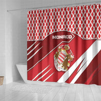 Monaco Shower Curtain Coat Of Arms Unique Style - Wonder Print Shop