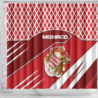 Monaco Shower Curtain Coat Of Arms Unique Style - Wonder Print Shop