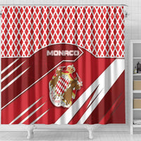Monaco Shower Curtain Coat Of Arms Unique Style - Wonder Print Shop