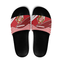 Monaco Slide Sandals Coat Of Arms Unique Style - Wonder Print Shop