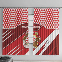 Monaco Window Curtain Coat Of Arms Unique Style - Wonder Print Shop