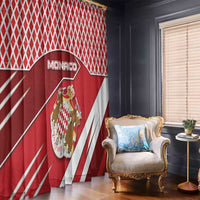 Monaco Window Curtain Coat Of Arms Unique Style - Wonder Print Shop