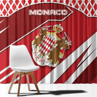 Monaco Window Curtain Coat Of Arms Unique Style - Wonder Print Shop
